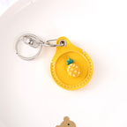 Pineapple Vegan Leather AirTag Cover Keychain K1315 - view 3