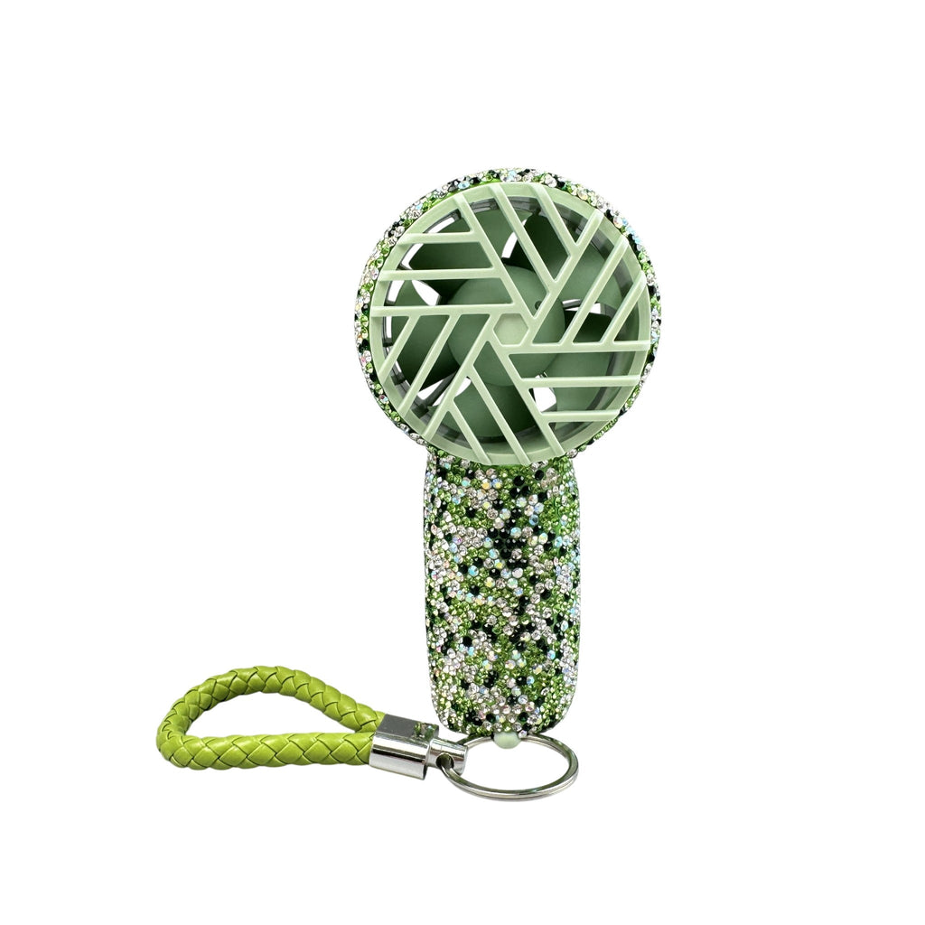 Rechargeable Ceramic Rhinestone Mini Keychain Fan K1322 - view 7