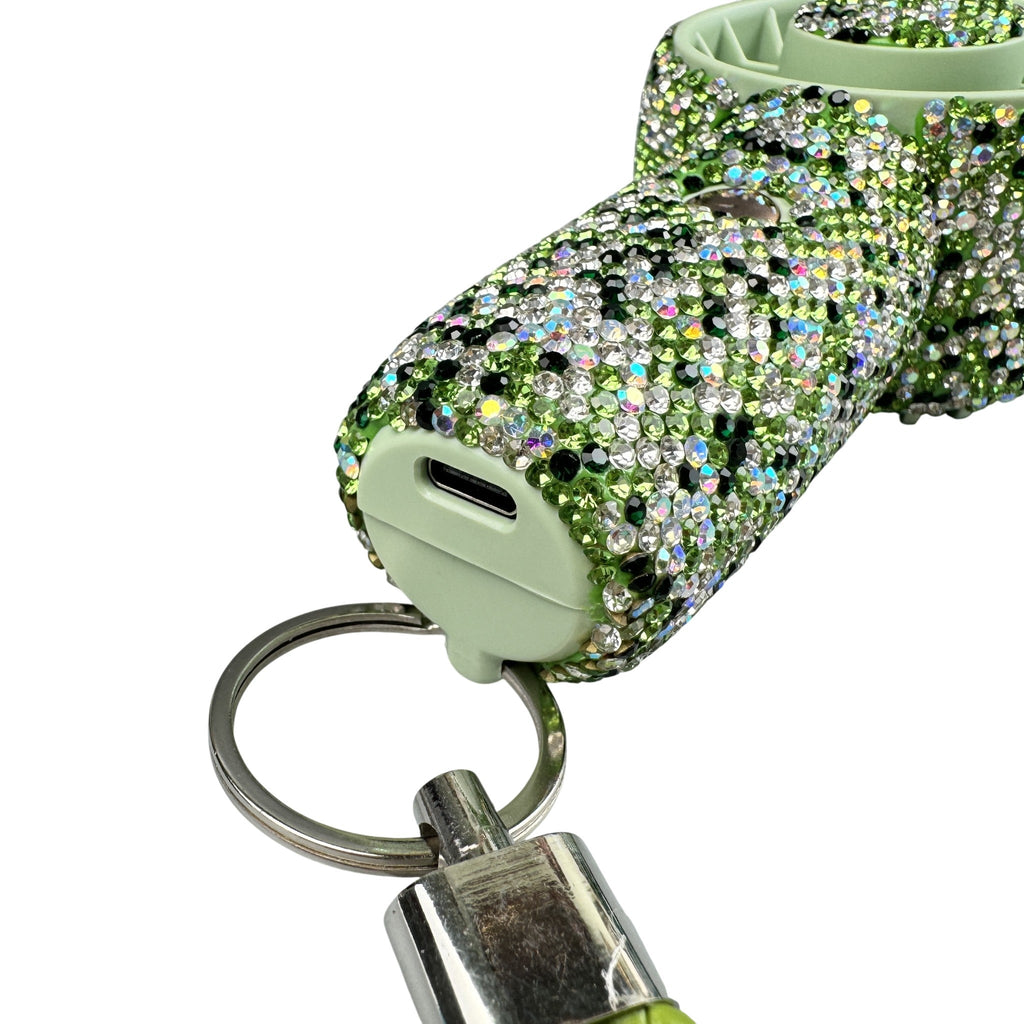Rechargeable Ceramic Rhinestone Mini Keychain Fan K1322 - view 8