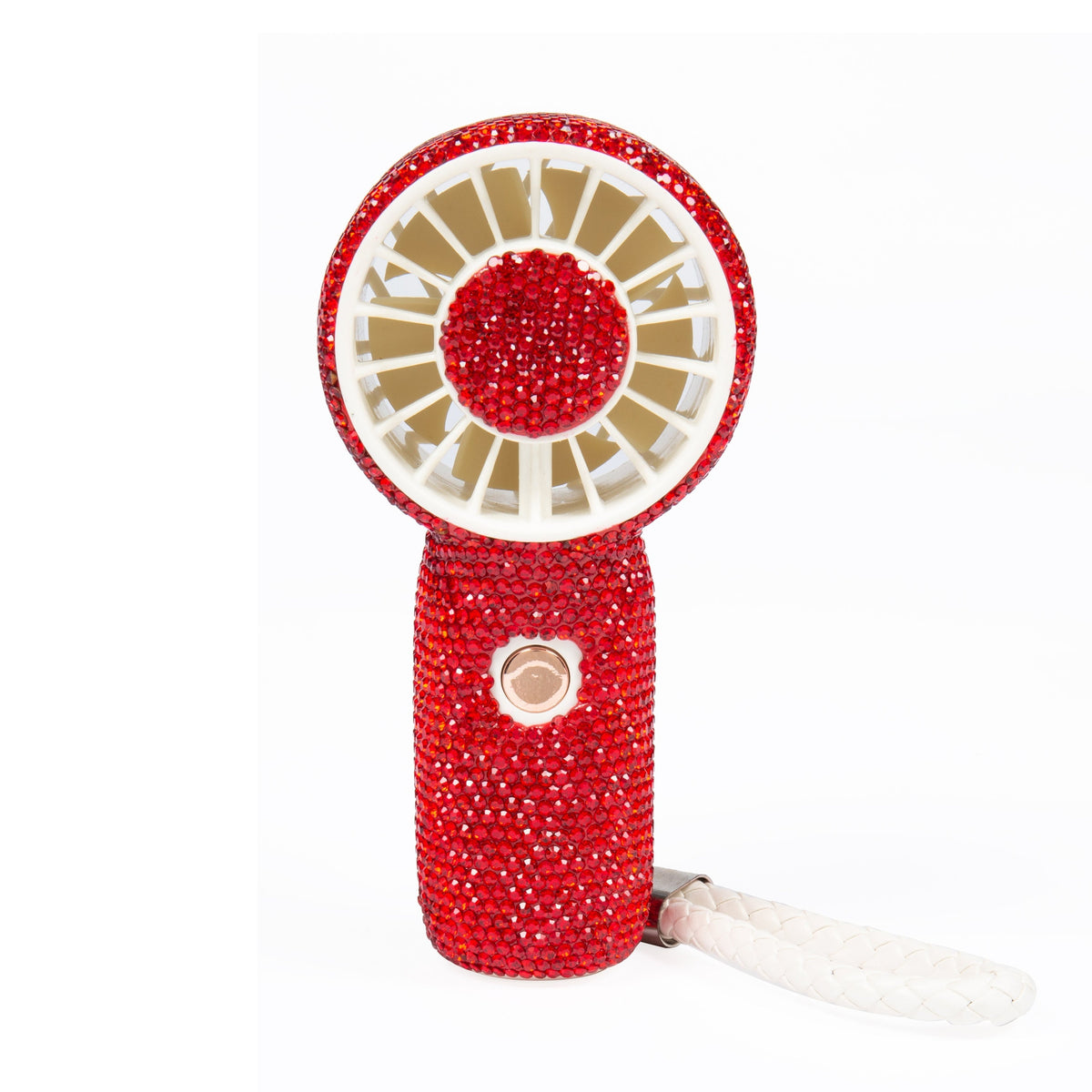 Rechargeable Ceramic Rhinestone Mini Keychain Fan K1322 - view 3