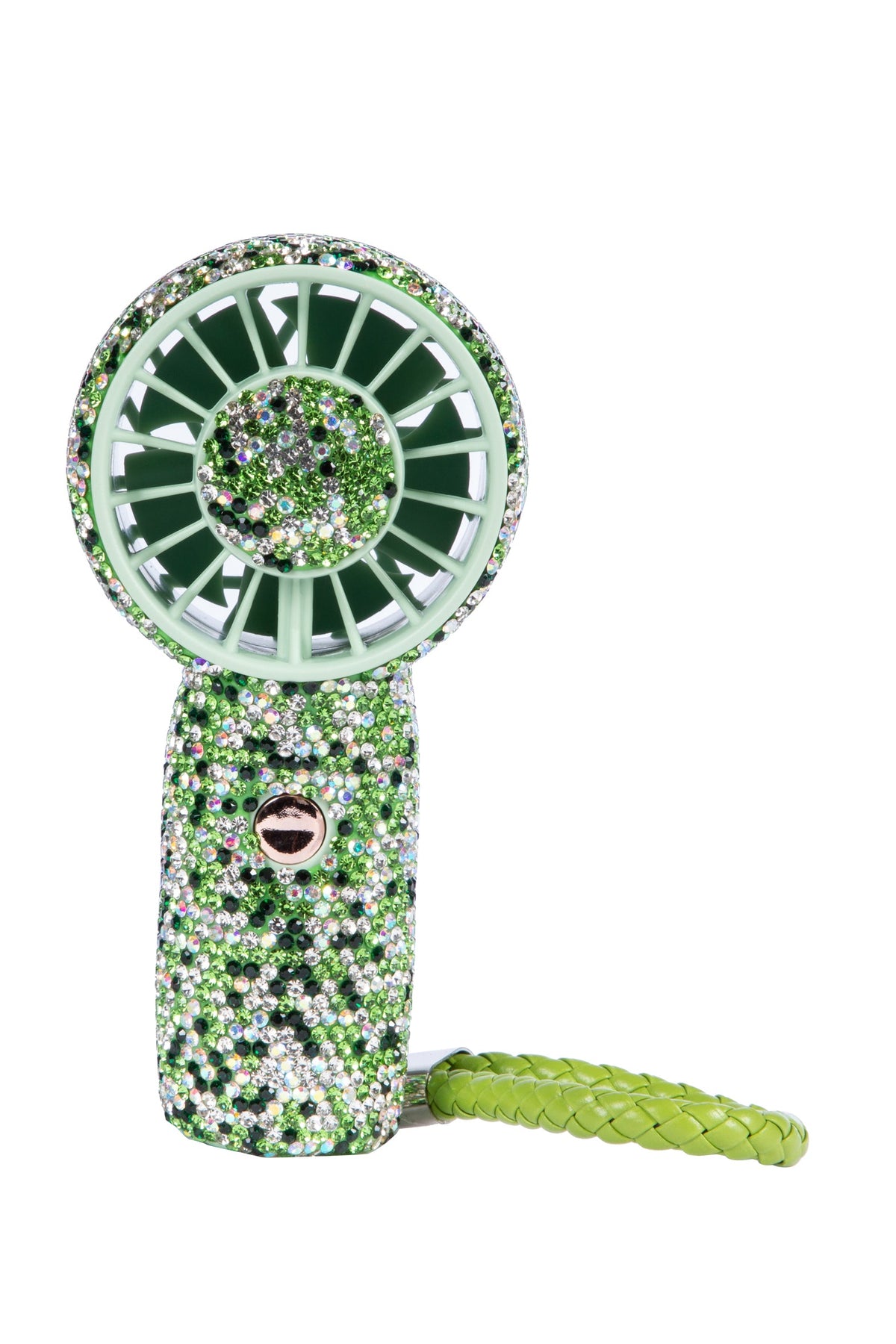 Rechargeable Ceramic Rhinestone Mini Keychain Fan K1322 - view 6
