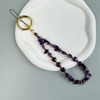 Natural Stone Phone Charm Keychain K1323