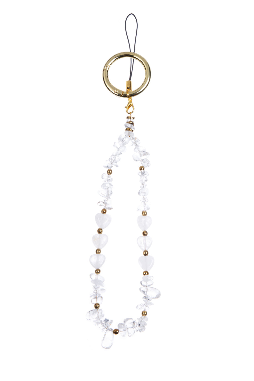 Natural Stone Phone Charm Keychain K1323