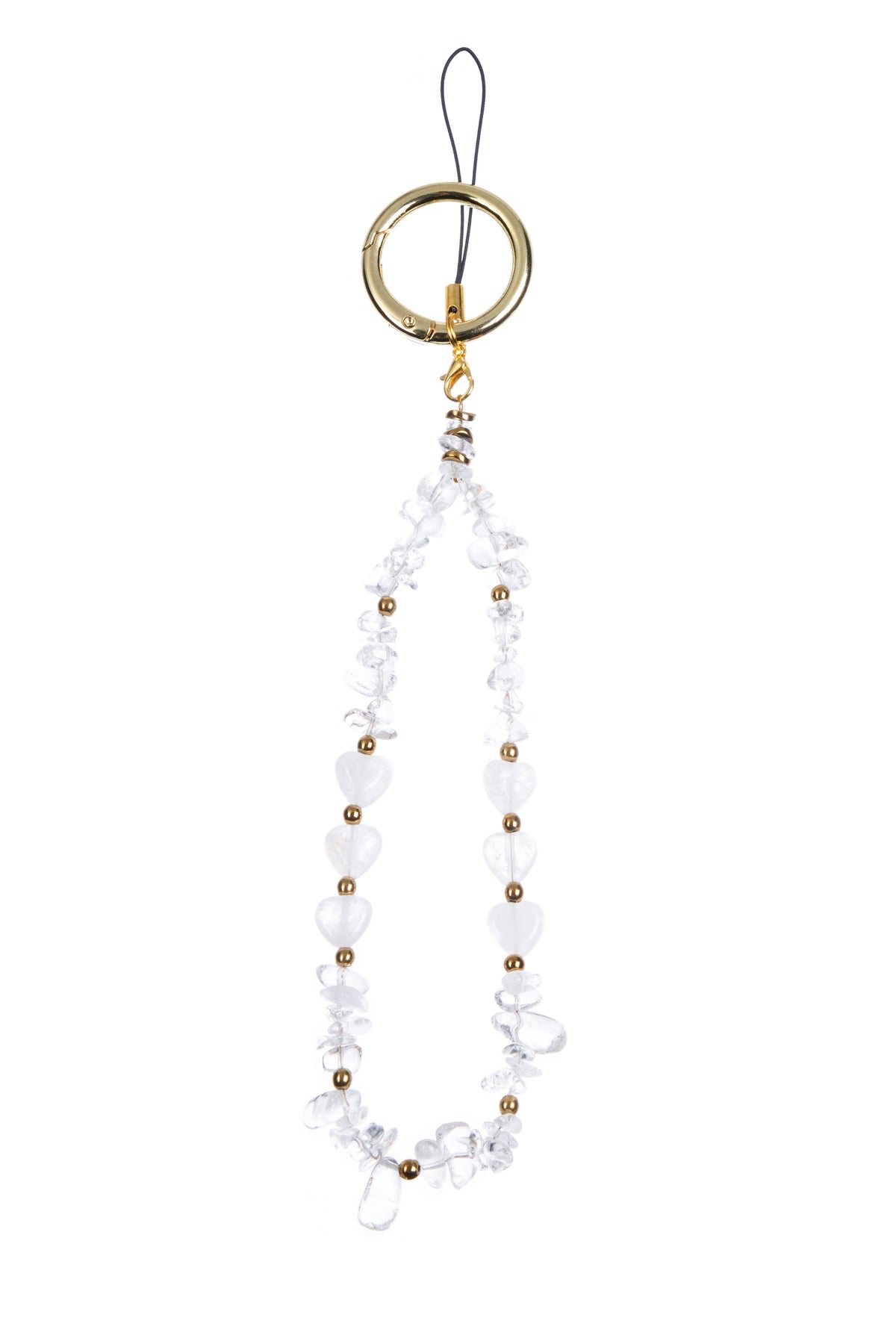 Natural Stone Phone Charm Keychain K1323