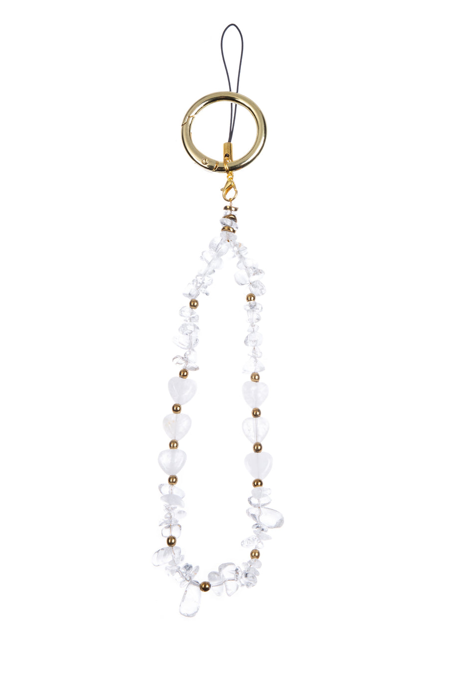 Natural Stone Phone Charm Keychain K1323