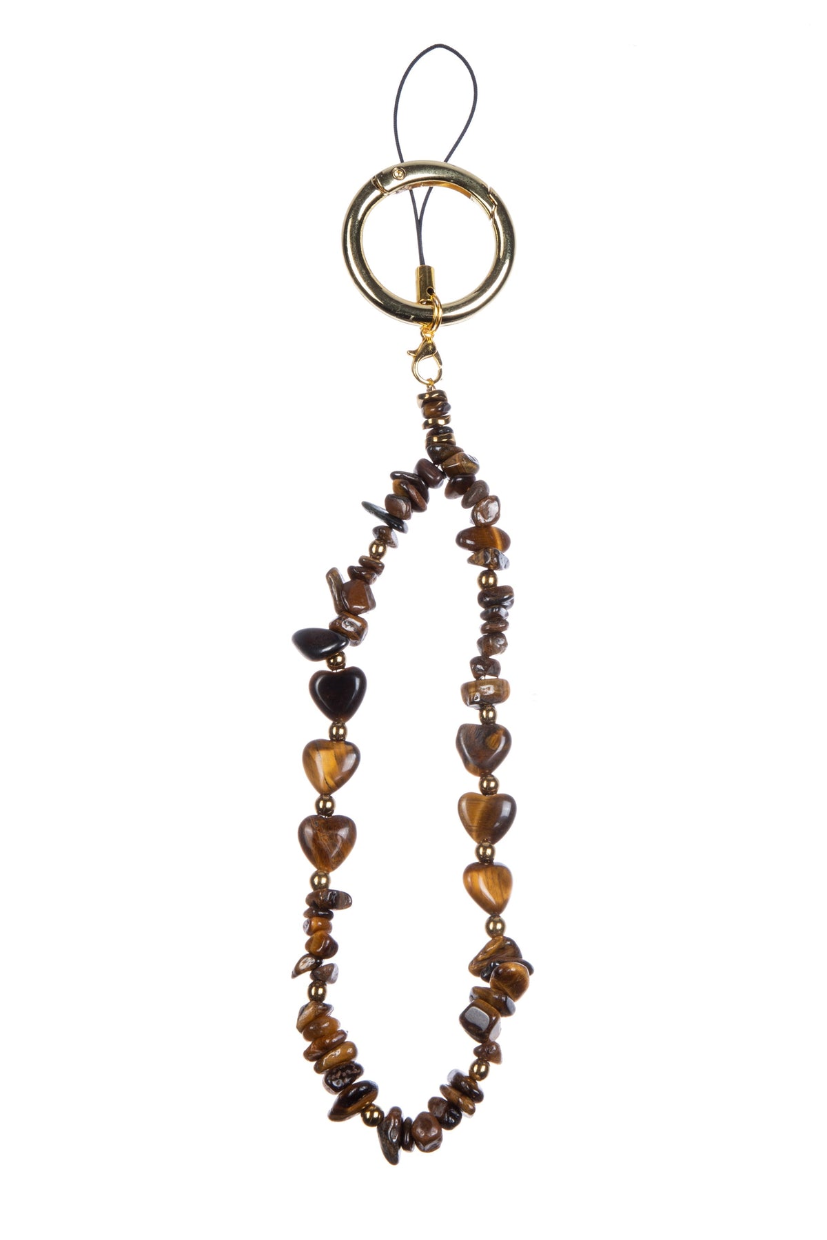 Natural Stone Phone Charm Keychain K1323