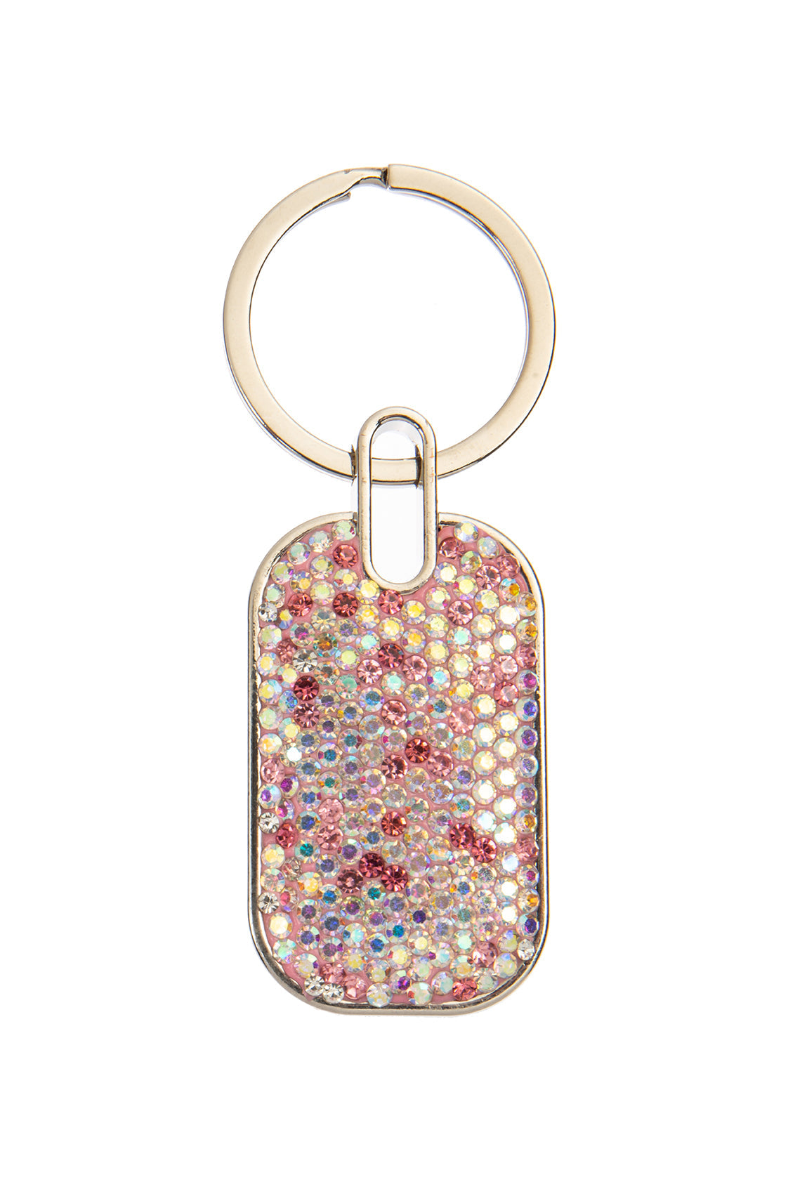 Ceramic Rhinestone Rectangle Keychain K1342 - view 2