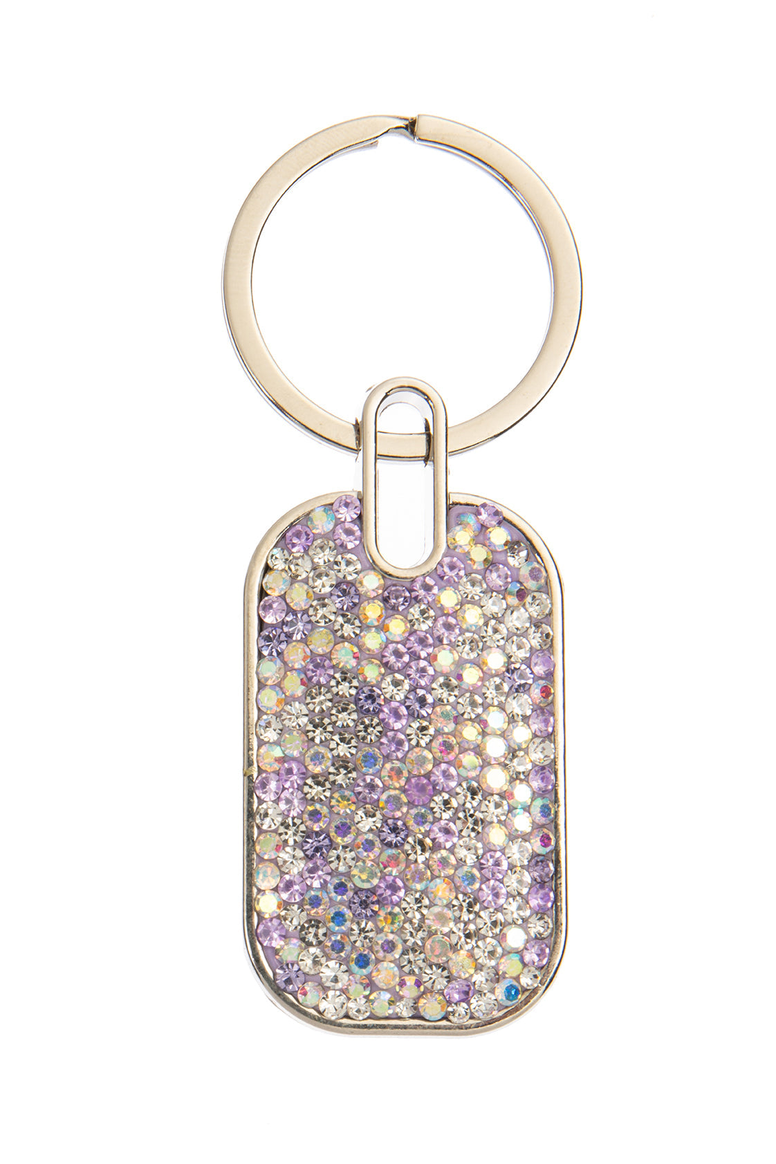Ceramic Rhinestone Rectangle Keychain K1342 - view 3