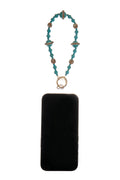 Turquoise Bead Phone Wristlet Lanyard K1344