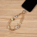 Crystal Flowers Phone Wristlet Lanyard K1348