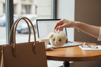 Pig Nose Fluff Ball Keychain K1370 - view 3