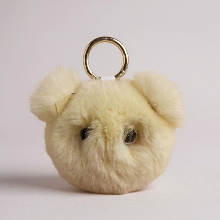 Pig Nose Fluff Ball Keychain K1370