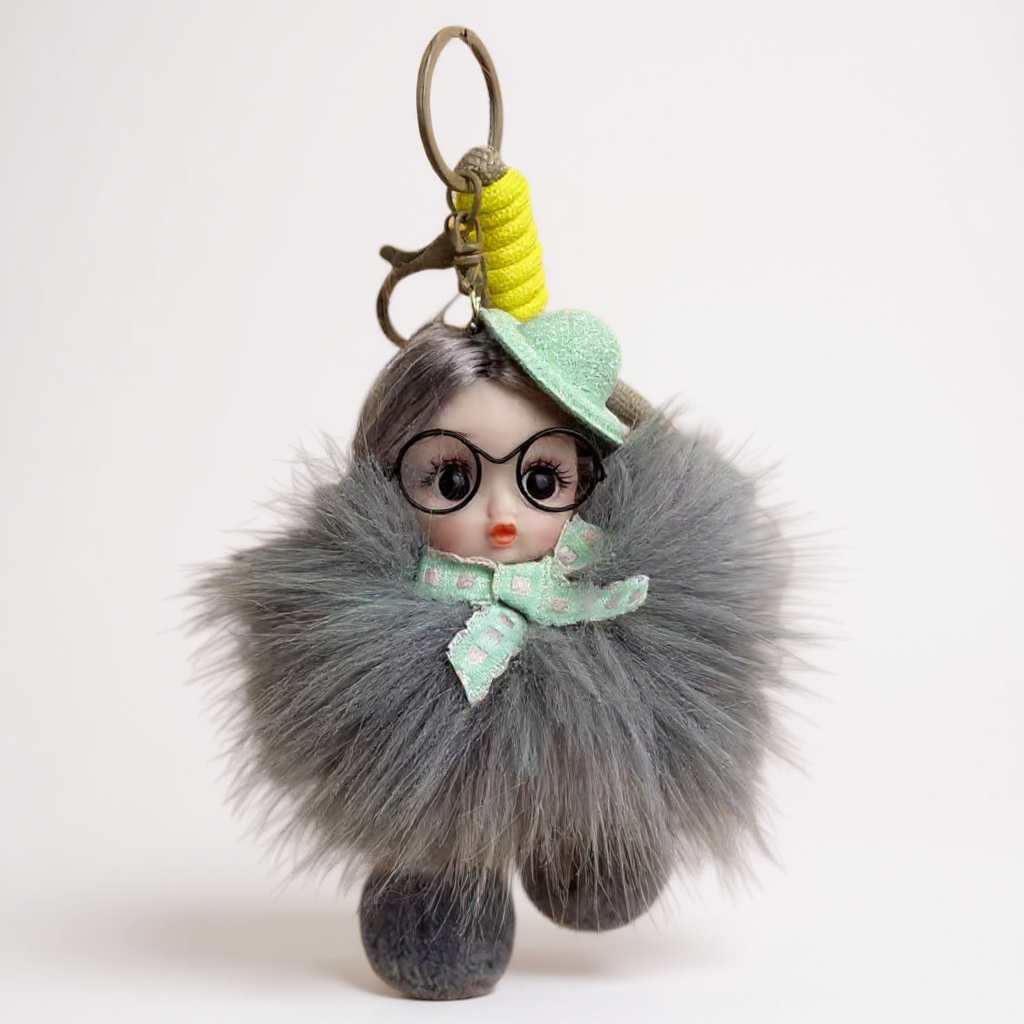 Doll With Glasses Keychain K1371 - view 5