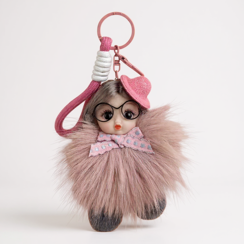 Doll With Glasses Keychain K1371 - view 6
