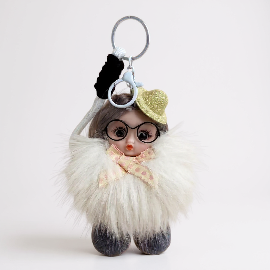 Doll With Glasses Keychain K1371 - view 2
