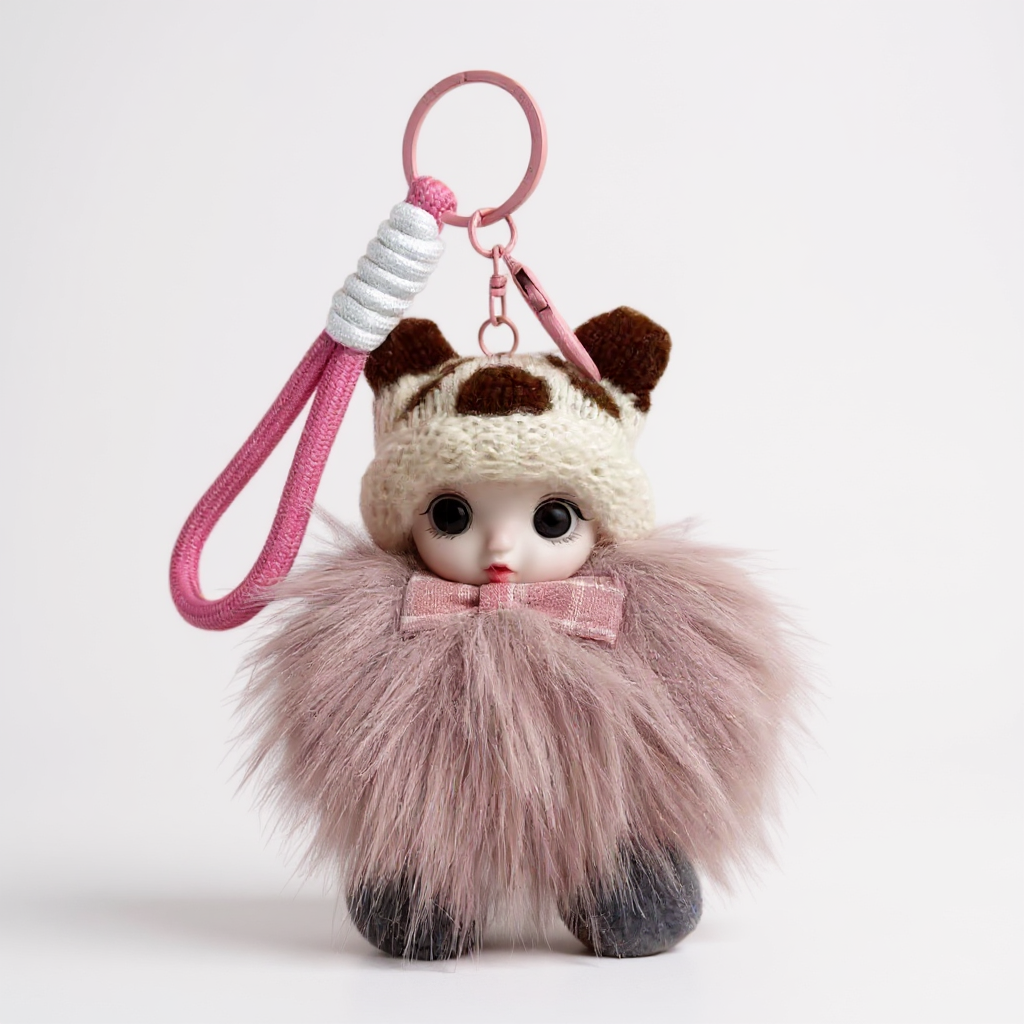 Doll With Hat Keychain K1372