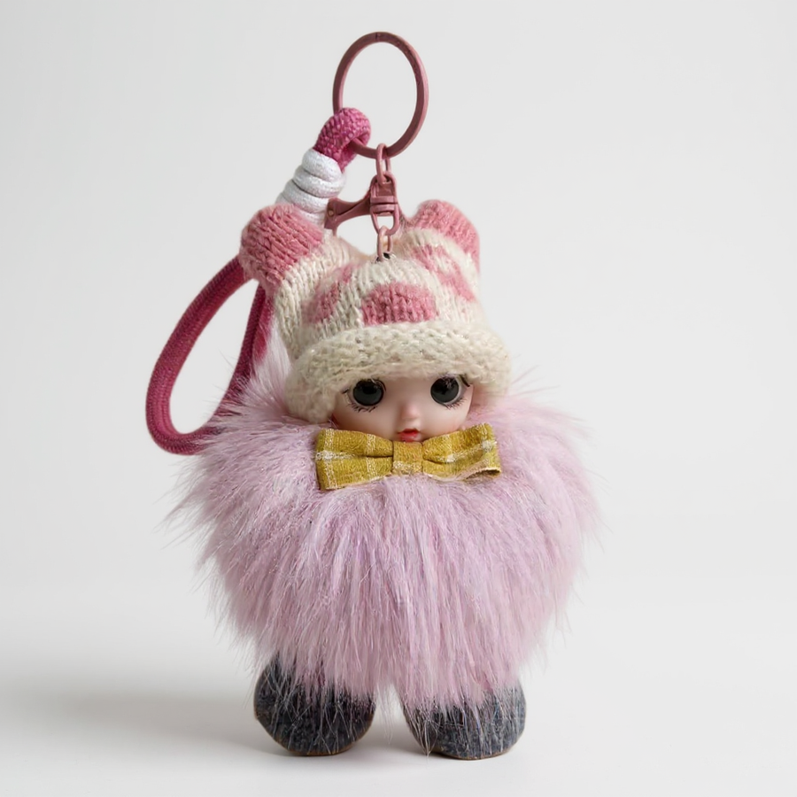 Doll With Hat Keychain K1372