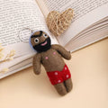 Bearded Man Felt Keychain K1379