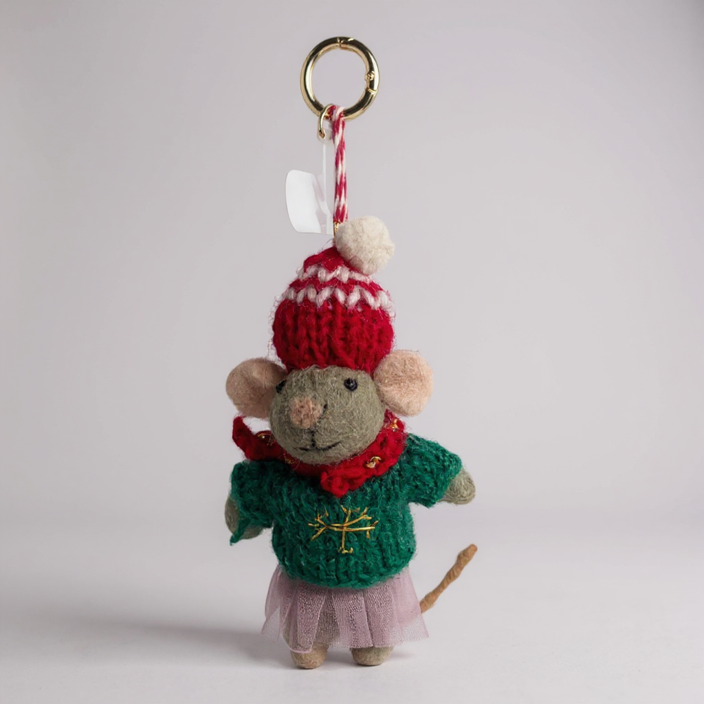 Mouse Felt keychain K1382 - view 2