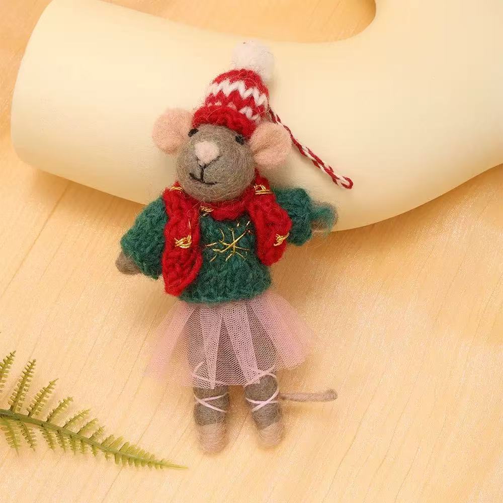 Mouse Felt keychain K1382