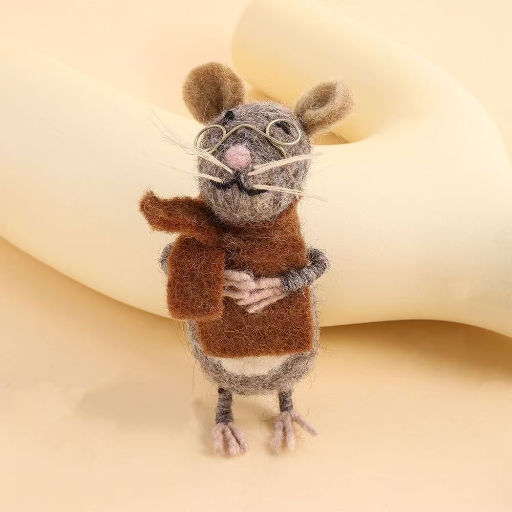 Mouse Felt Keychain K1387