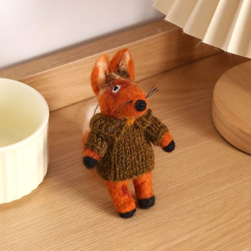 Fox Felt Keychain K1392