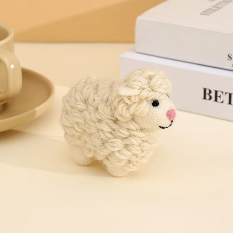 Sheep Felt Keychain K1393
