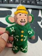 Monkey Felt Keychain K1394