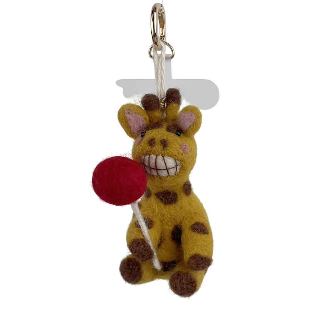 Deer Felt Keychain K1397 - view 2