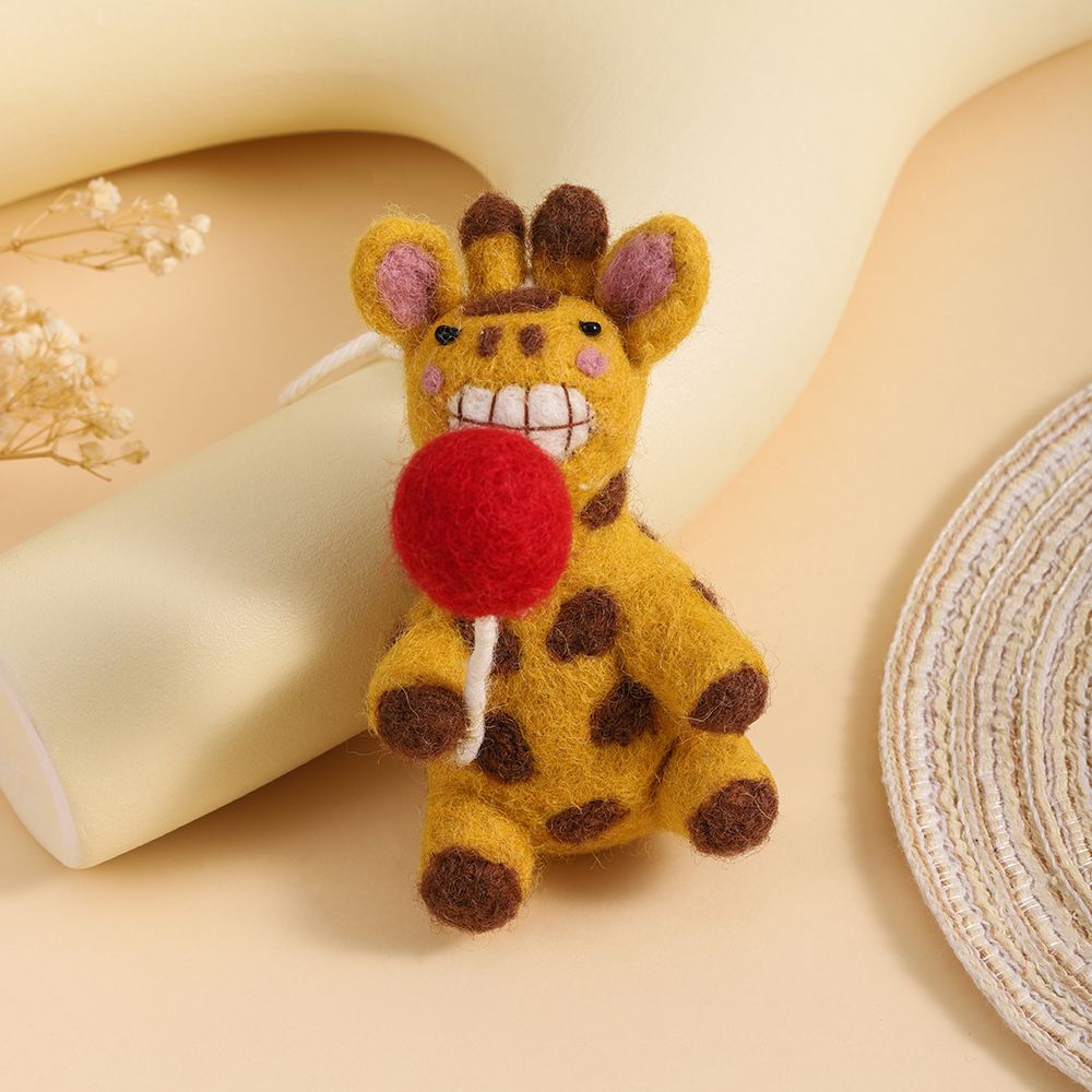 Deer Felt Keychain K1397