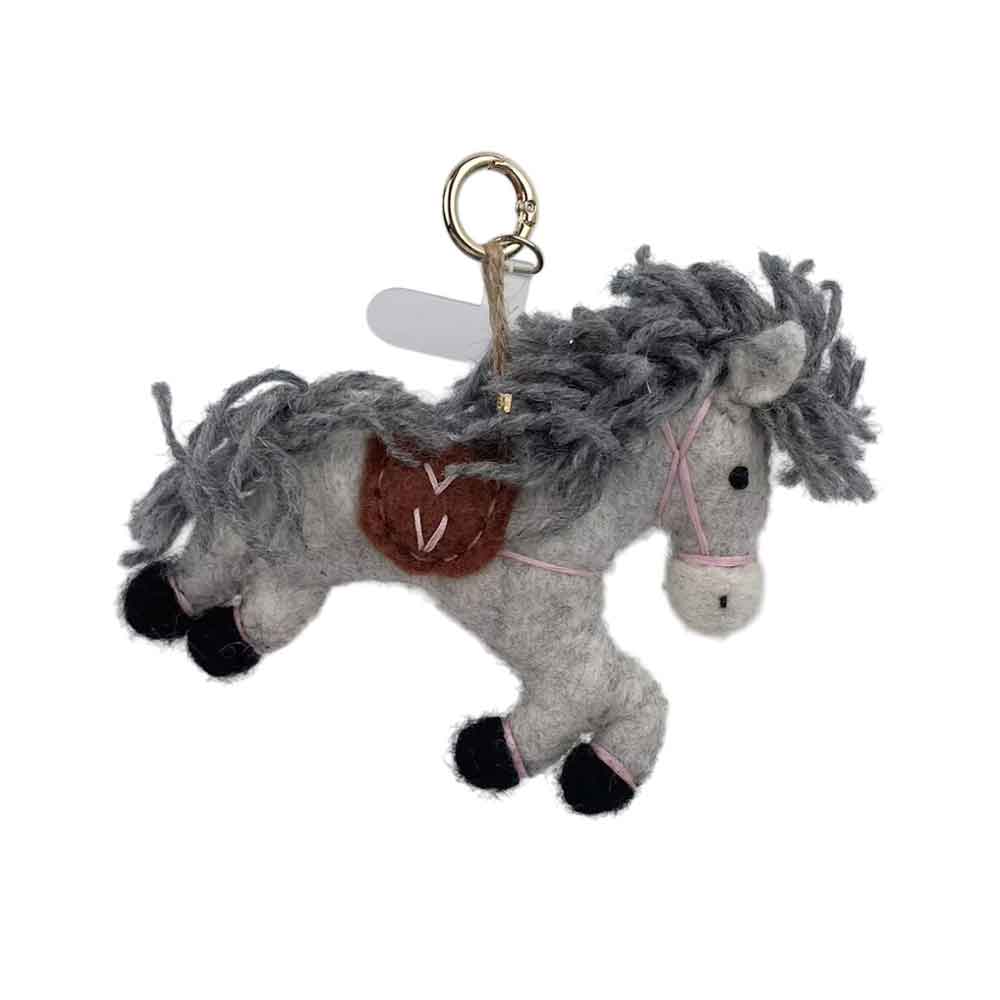 Horse Wool Felt Keychain K1400