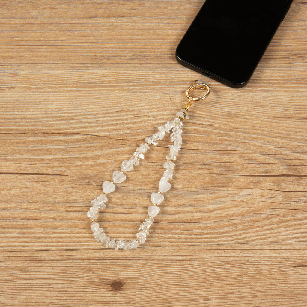 Natural Stone Phone Charm Keychain Wristlet K1403 - view 5