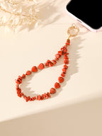 Natural Stone Phone Charm Keychain Wristlet K1403 - view 11