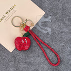 Apple Rhinestone-Embellished Alloy Keychain Wristlet K1408 - view 2