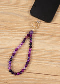 Purple Agate Keychain Wristlet K1418