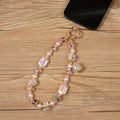 Floral Bead Pistachio Wristlet Lanyard K1421 - view 3