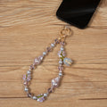 Floral Bead Pistachio Wristlet Lanyard K1421 - view 4
