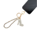 High Heel Rhinestone-Embellished Alloy Keychain Wristlet K1428