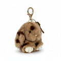 Rabbit Speckle Plush Keychain K1449 - view 3