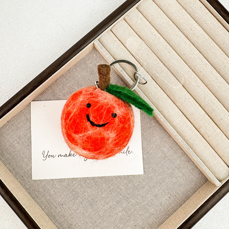 Apple Felt Keychain K1457