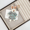Rabbit Felt Keychain K1483