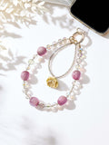 Flower Crystal Keychain Wristlet K1546