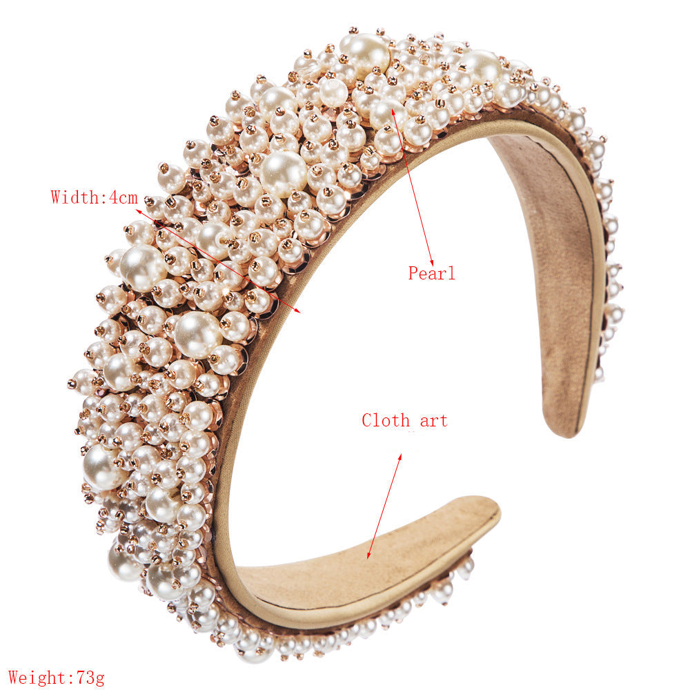 Baroque Style Pearl Hair Band L2348