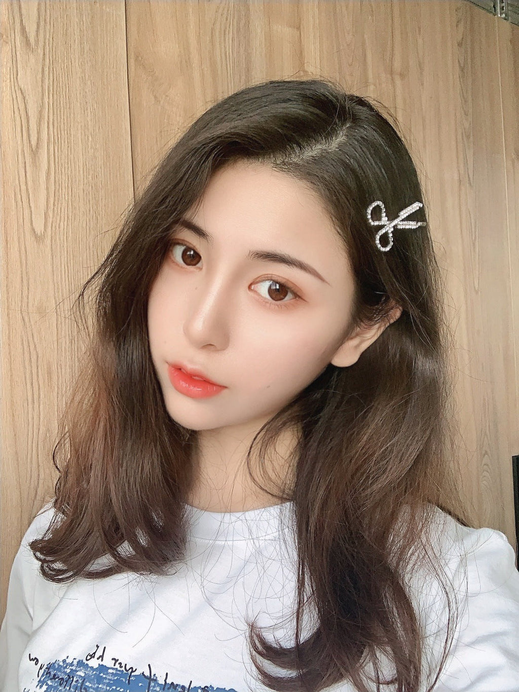 Scissors Rhinestone Hair Clip L2509