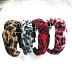 Animal Printed Pleated Headband L2529