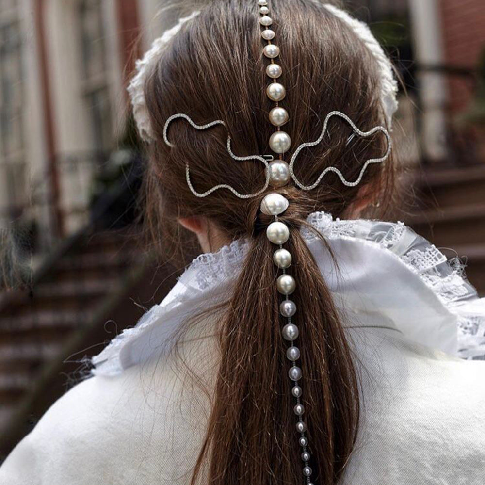 Pearl Tassel Chains Hair Accessories L2563