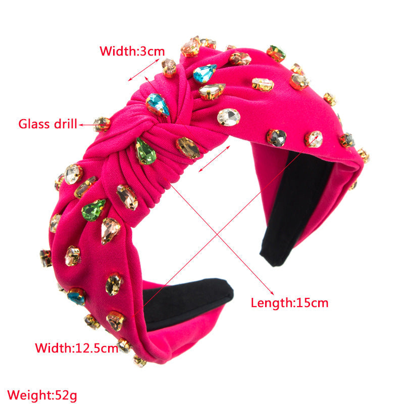 Rhinestone Fabric Headband L2571