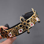 Floral Alloy Velvet Headband L2644 - view 4