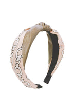 Vegan Leather Fabric Chains Printed Headband L2671 - view 7