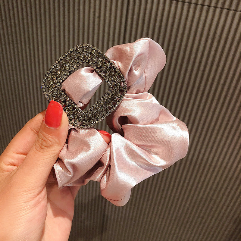 Rhinestone Buckle Hair Scrunchies L2683